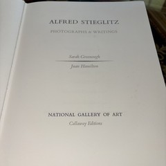 ALFRED STIEGLITZ Photographs and Writings. National Gallery Of Art. 1st.Ed,