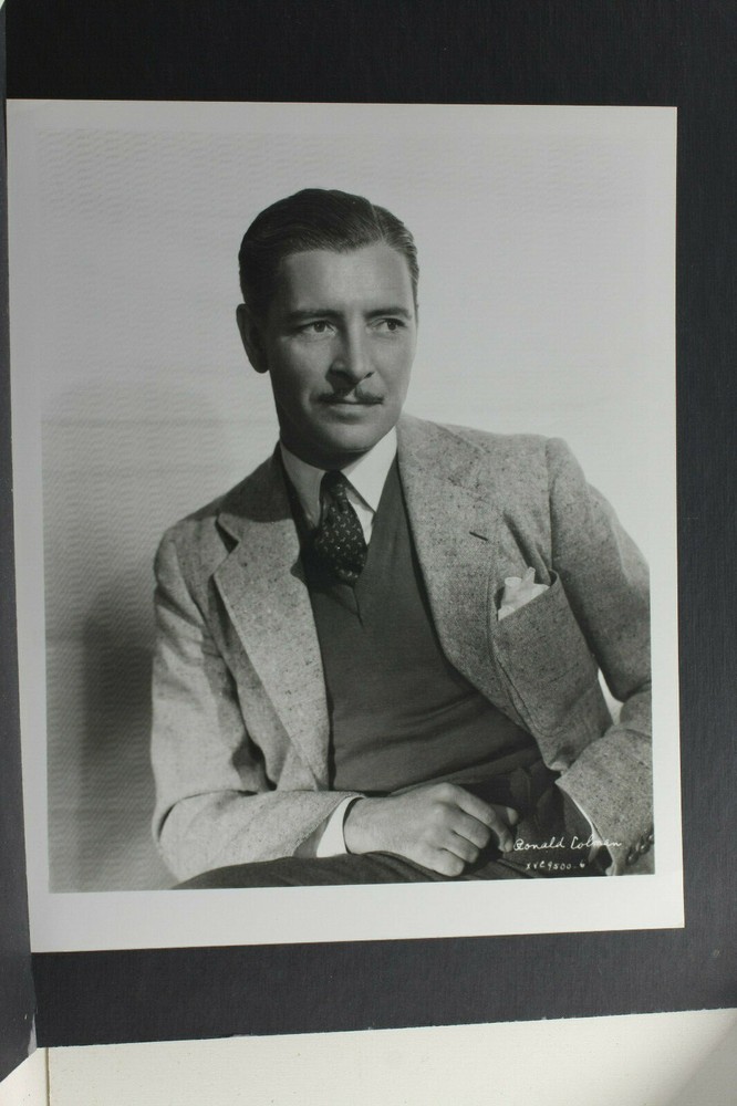 Ronald Colman Publicity Shot – Not Signed – 8×10″ Photo Print – Vintage L1297F