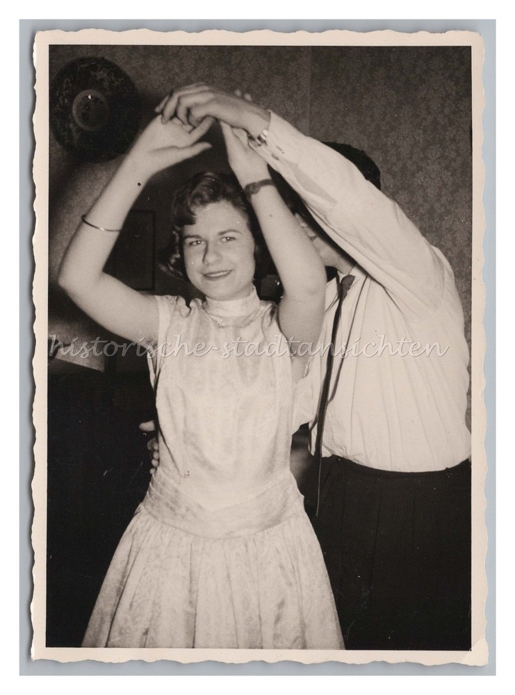 Woman & Man Dancing in the 1950s – Vintage Photo 1950s