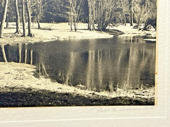 Original Signed Ralph H Anderson Merced River Yosemite Park Gelatin Silver Print