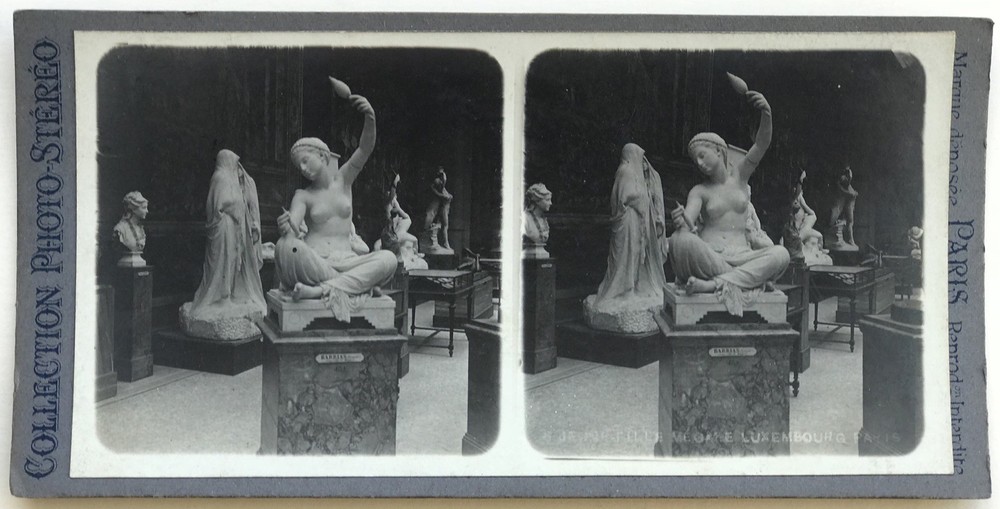 Museum Of Luxembourg Statues Paris Photography Stereo Vintage Analogue