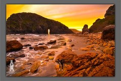 Arch Rock Sunset at Harris Beach – Oregon Coast Photography, PNW Wall Art Prints