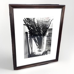 Alta Tingle Framed Flower Vase Chair, Black & White Photograph 29″ Fine Art 90s