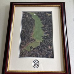 Sage Valley Golf Course Framed Picture Fairway Bunker Outdoor Office Decor
