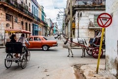 Neil Reichline Photo, «Classic Corner» Havana, Cuba, transportation