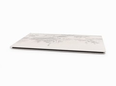 Architectural Print Aluminum Board Etching Vintage Nature Scene Landscape Cows