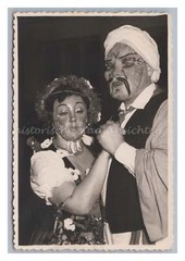 Man & Woman Wearing Face Mask Dancing 1958 – Vintage Photo 1950s