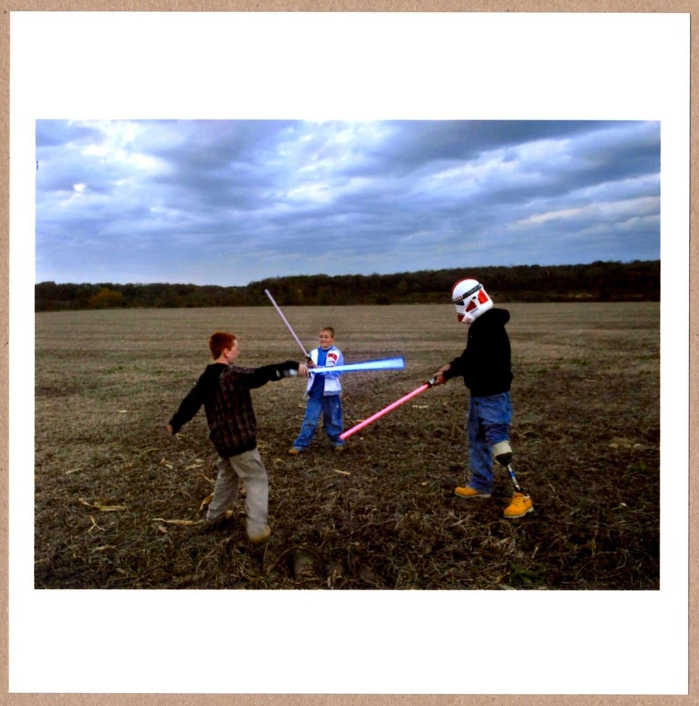 SIGNED PETER VAN AGTMAEL — LIGHTSABER FIGHT LTD 6 x 6 MAGNUM ARCHIVAL PRINT