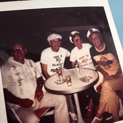 Polaroid Photo Cruz Ship 1973 Old Folks ( Ready to tear it up ) HIGH LIFE