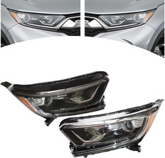 Halogen Headlight Assembly for Honda CRV LX/EX/EX-L 2017 2018 2019 2020 2021 Non