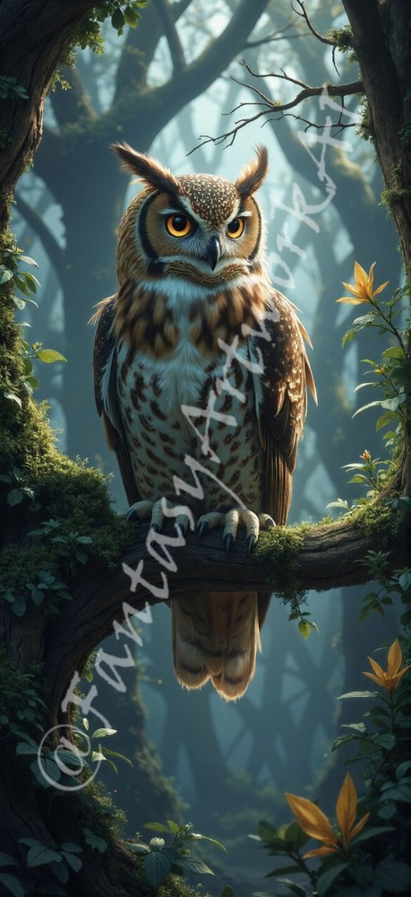 Owl – Digital Image Picture PC Phone Background AI, 9 images – #44