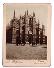 Photograph Milan Cathedral Duomo studio Th. Stefani Zittau Germany (b2313)