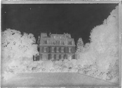 Vintage Black And White Photo Glass Plate Negative 6X9 Cm Castle France