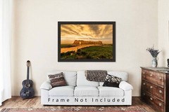Stormy Sky at Sunset at Monument Rocks Kansas Photography Print