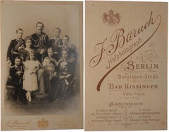 Empire Cabinet Photo Kaiser Wilhelm II with Family Good Condition 89485