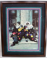 Fulvio Roiter (Italy 1926-2016) Carnival of Venice Framed Vtg. Signed Photograph