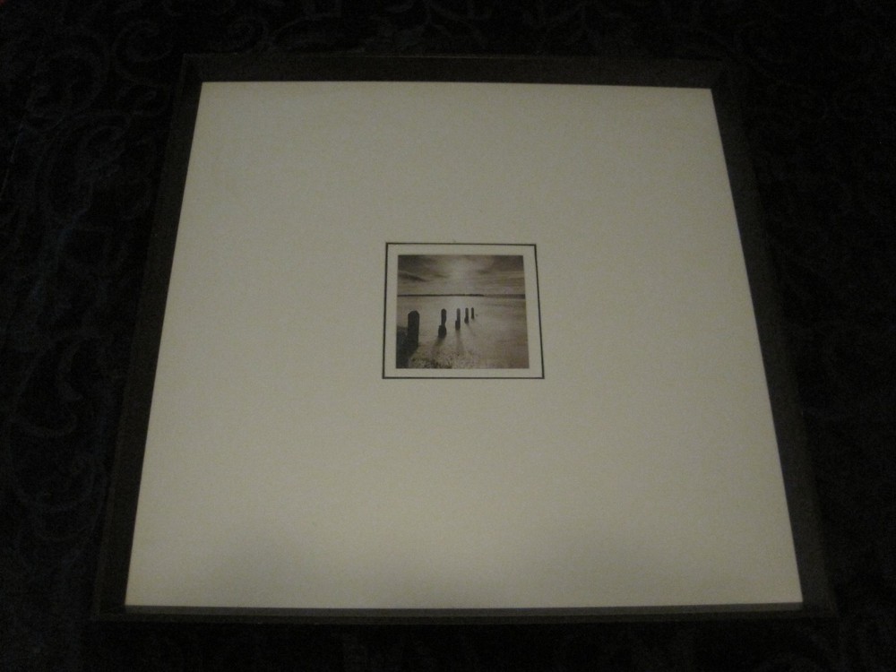 Art Photographs Two Black & White Prints 4×4 w/Large Matting and Frames 21×21
