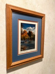 Cathedral Rock Sedona AZ framed 9.5 x 11.5 color photo signed Margaret Jackson