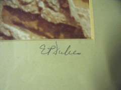 E. PLUBES: Original Photograph «SAN JUAN 1959» Pencil Signed and Dated Framed