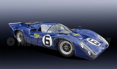 Sunoco Lola T70 MkIIIb Classic Race Car Photo CA-1526
