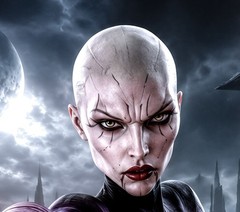 Sexy Asajj Ventress Dual Lightsabers Star Wars Metal Sign Wall Art 14″ x 11″