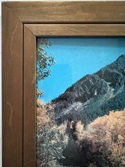 Vintage Crystal Mill Colorado Chromogenic Photograph Solid Wood Framed Large