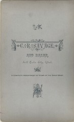C R Savage, Charles Roscoe / Grand Canon of the Arkansas D+RGRR 1877