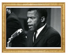 John Lewis Photograph in a Aged Gold Frame