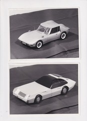 Car: Design Studies around 1967: 6 SW Photographs 13/18 – 6 Models from Advertising Agency