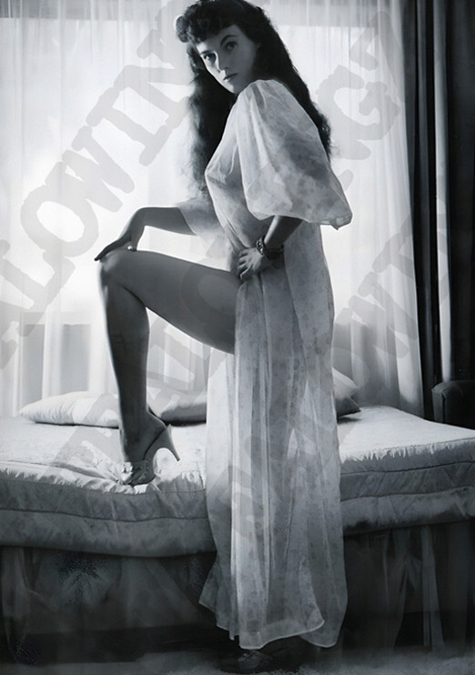 Sexy Brunette Bunny Yeager 1950s 60s Pinup Girl Cheesecake REAL Photo Not AI