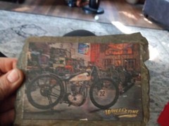 Harley-Davidson Wheels Through Time Motorcycle Art Slate PICTURE Art Rare Nice