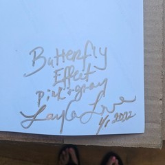 Layla Love Original Photograph with Authenticity Certificate. Butterfly Effect.