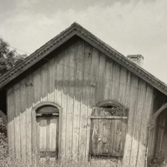 Abandoned Railroad Station Depot 4×5 Black White Glossy Photograph Original