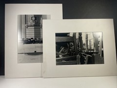 2 Black And White Art Photograph 6 1/2” X10 “Jumbled” & “Captured” Unsigned