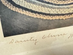 Wallace Nutting Dainty China Colonial Interior Scene Hand Tinted Photo Art