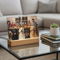 Personalized Photo Night Light Plaque, Couple Photo Lamp, Custom Led Night