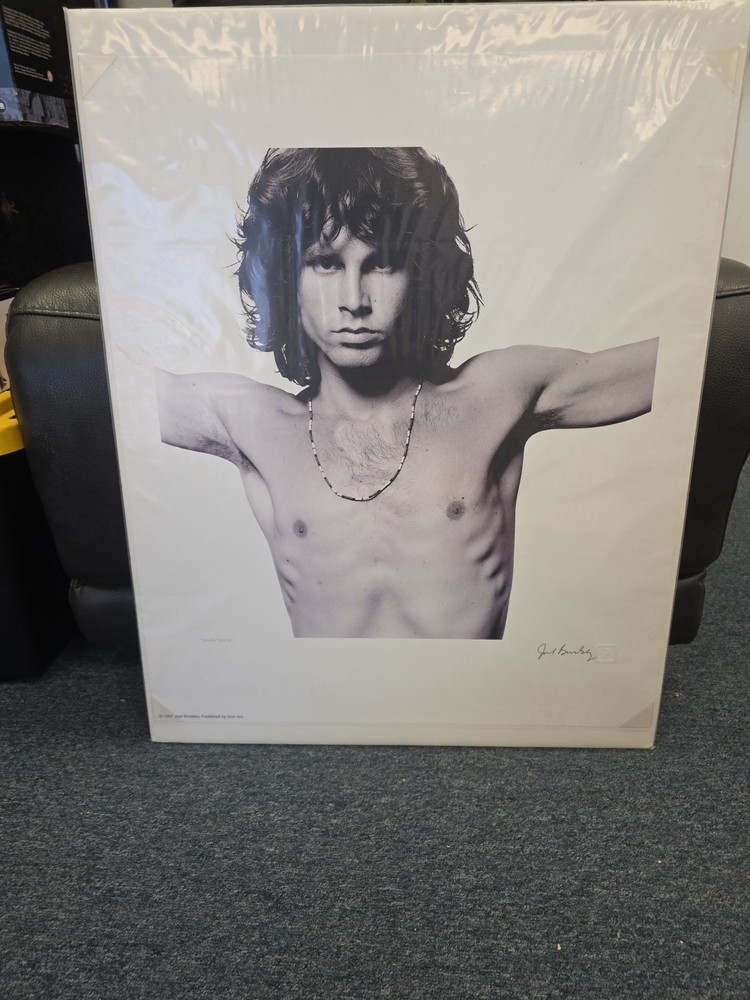 JOEL BRODSKY, «JIM MORRISON» SIGNED Poster Print 22×26- #d /5000