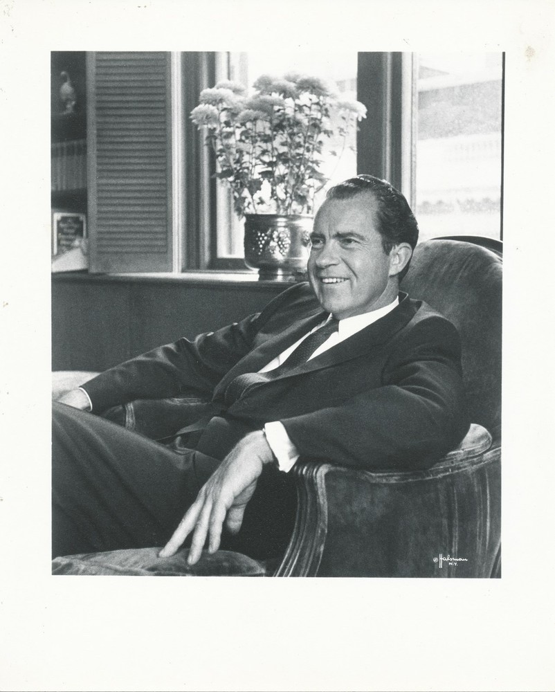 1970’s Vintage Photograph Richard Nixon by Philippe Halsman