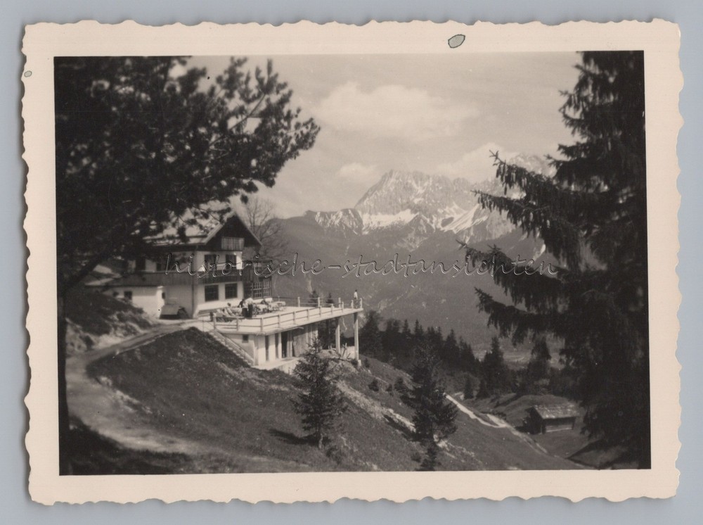 Mittenwald 1953 – Kranzberghaus – Old Photo 1950s
