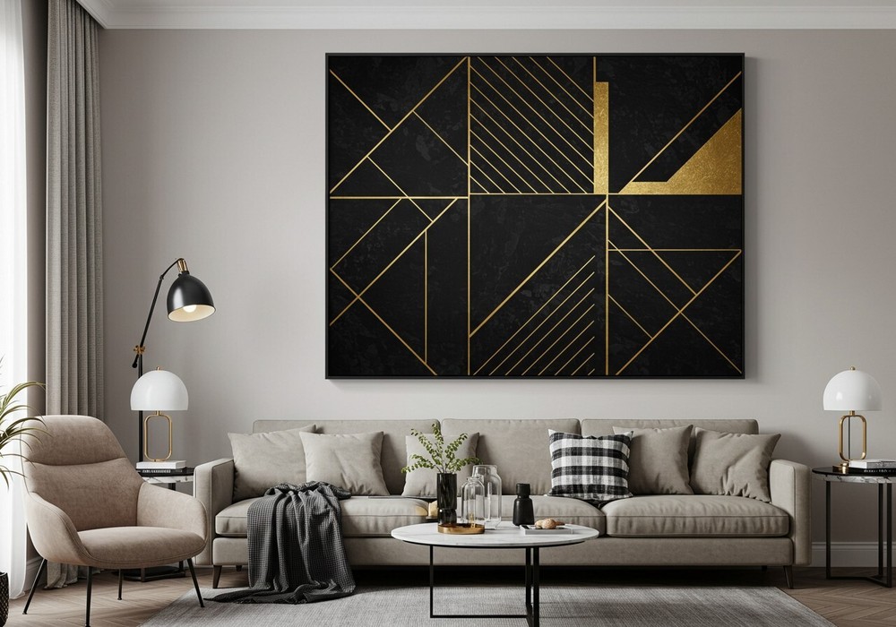 Digital Image Picture Photo Wallpaper Background AI Art Modern Geometric 1