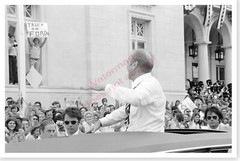 President Gerald Ford 1976 Campaigning From Limo Silver Halide Photo