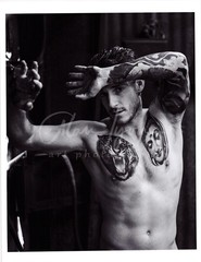 11 X 8.5 Alan Lyon Original Male Photo gay interest (4) Joey nice B&W