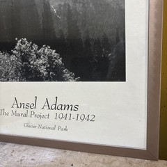 VTG Ansel Adams The Mural Project 1941-1942 Glacier National Park Framed Print