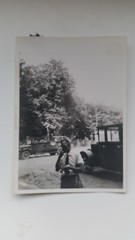 Photo 22R1103 Ilsenburg Vintage Street Scene c. 1930s approx. 6x8cm
