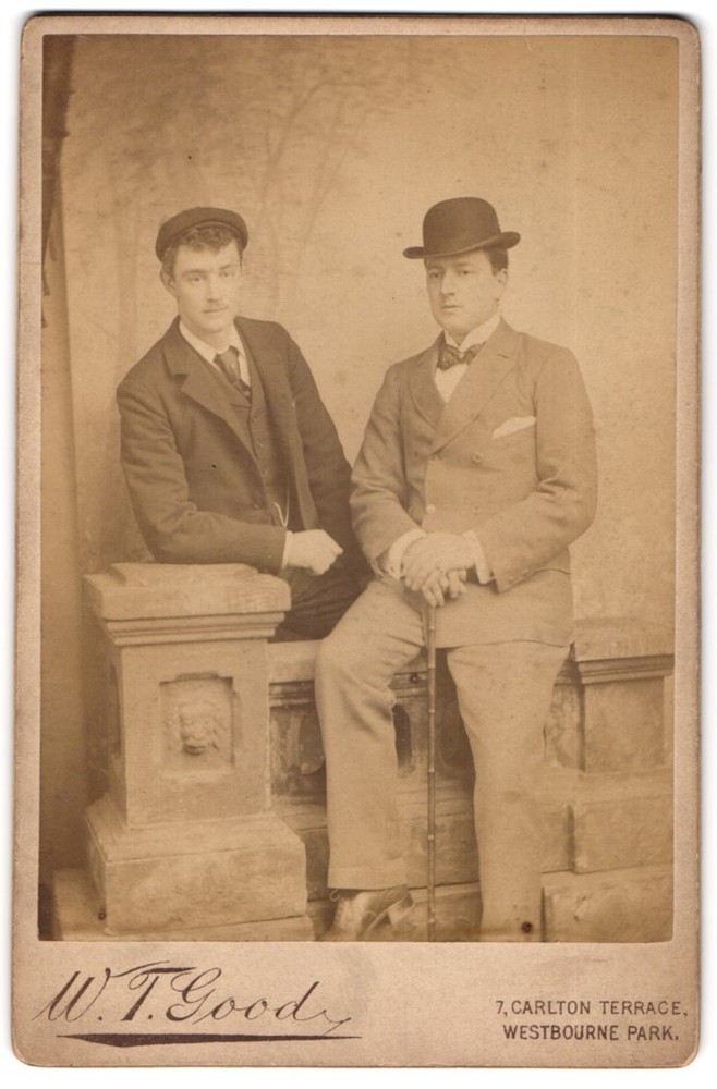 Photograph W. T. Good, London-W., 7, Carlton Terrace, Portrait of Two Men in E