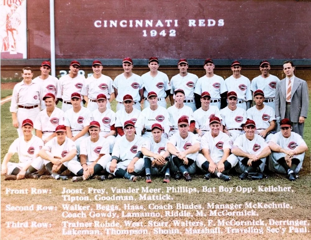 1942 Cincinnati Reds-team 8×10 Colorized Print-FREE SHIPPING