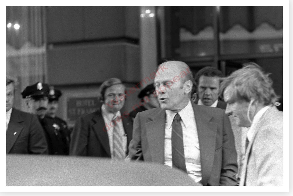 Gerald Ford Wincing 1975 Assassination Attempt Silver Halide Photo