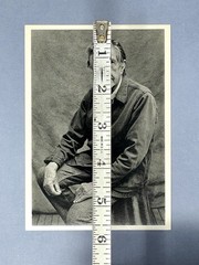John Cage Art Print Card Photo By Marion Ettinger 1991 Fotofolio 4.25”x6”