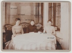 Three Ladies in Living Room 1900s – Photo CAB Cabinet Photo 13x18cm