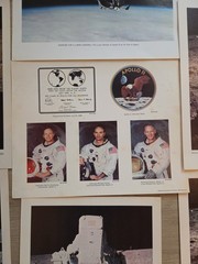 Collectible NASA 2 Prints Of Apollo8, 9, 10, 11 Moon 11” X 14”, 19 Total Prints